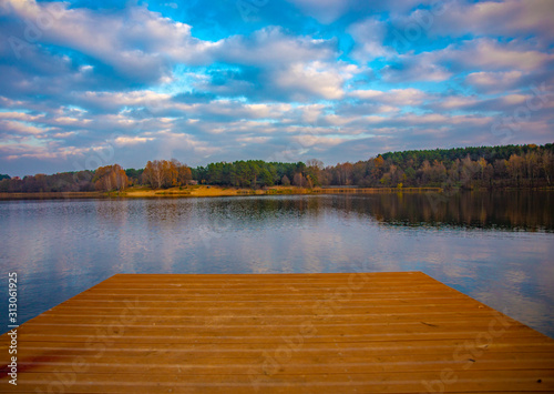 Autumn landscape under the lake © Robert