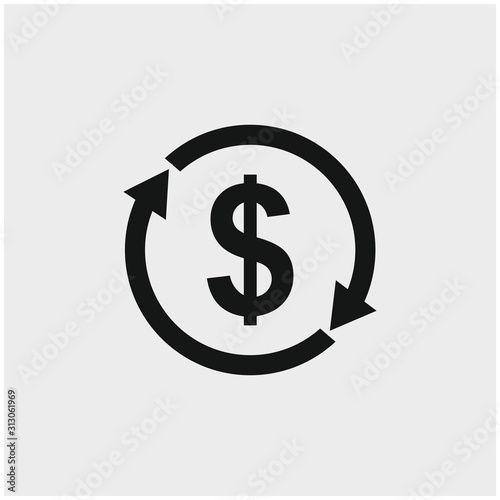 money convert icon vector illustration sign