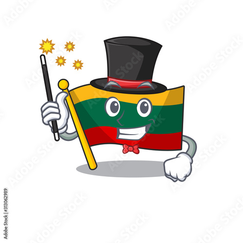 A picture of flag lithuania performance as a Magician