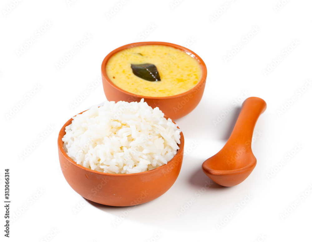 Indian Traditional Cuisine Kadhi Chawal Also Know as Curry Chawal, Yogurt Curry with Rice on White Background Stock Photo | Adobe Stock Indian Traditional Cuisine Kadhi Chawal Also Know as Curry Chawal, Yogurt Curry with Rice on White Background Stock Photo | Adobe Stock