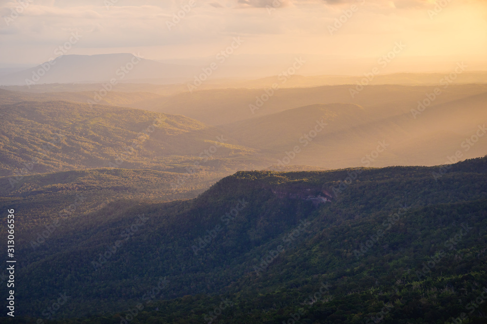 Sunset at Loei Province, Phu Kradueng National Park Thailand. Landscape view from mountain. Sunset at Loei Province, Phu Kradueng National Park Thailand. Landscape view from mountain.