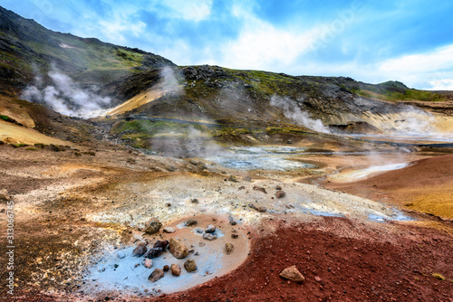 Seltun Geothermal Area, Krysuvik, Reykjanes Peninsula, Iceland photo