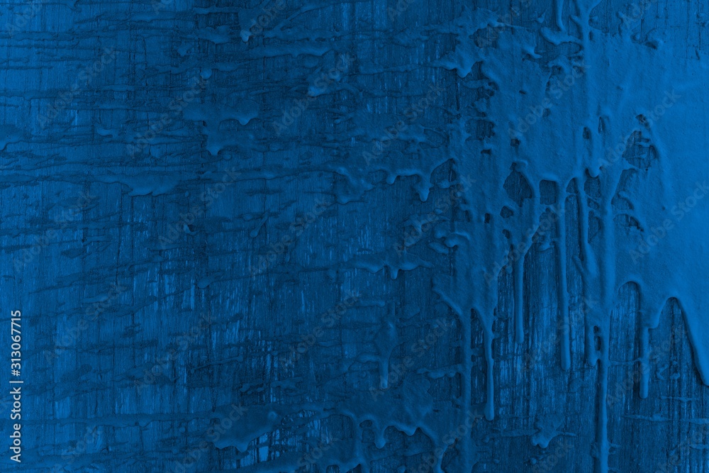 design blue table with cement drops texture - fantastic abstract photo background