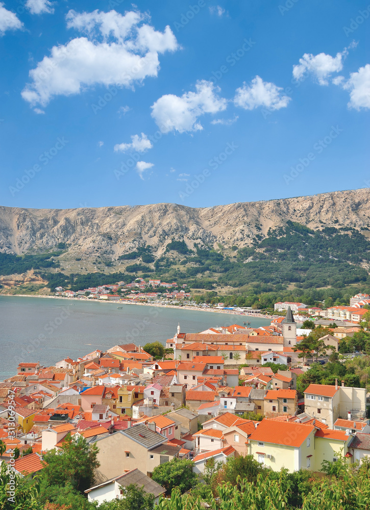 Urlaubsort Baska auf der Insel Krk,Adria,Kroatien