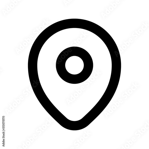 Vector Location Pin Icon. Pin Icon. Location Icon.