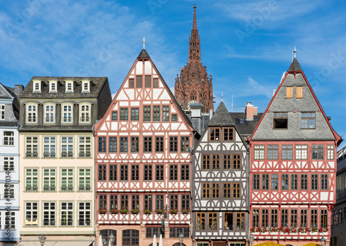 Historic house facades in Frankfurt