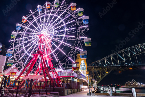 ferris wheel at night