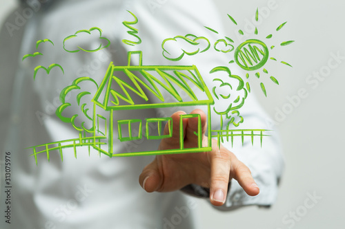 house energy in among house...