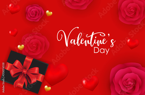 template Design Valentines Day celebration