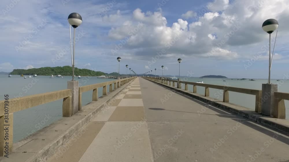 Jetty port in Phuket island. Gimbal shot on a jetty port. Jetty port in Phuket island. Gimbal shot on a jetty port.