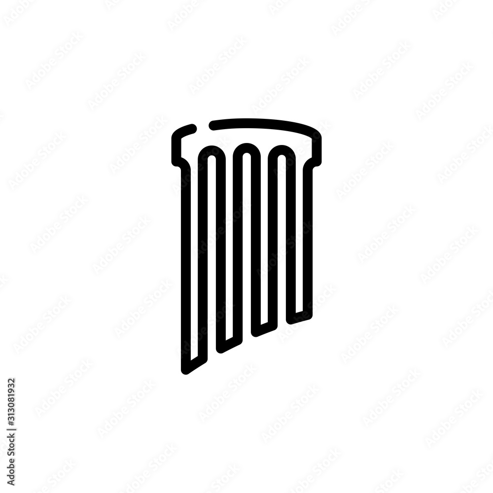 Pillar icon design Pillar icon design