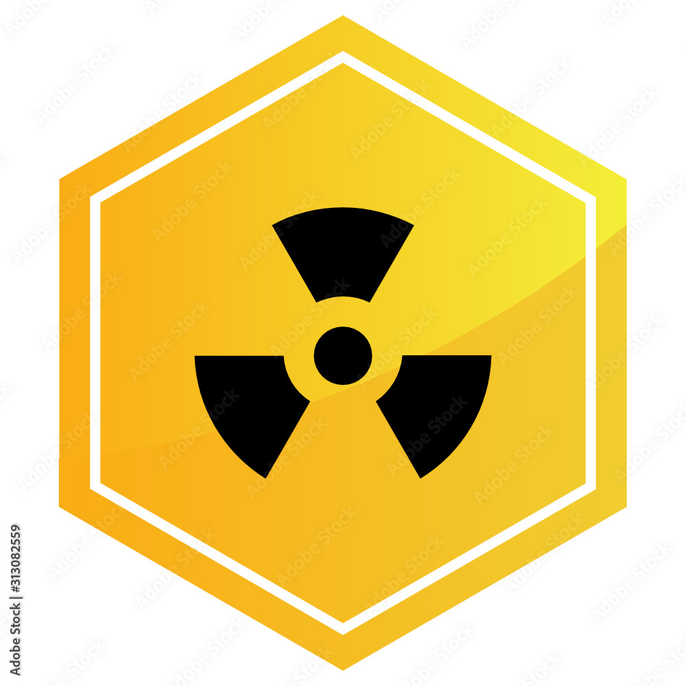 Atomic Reactor Warning Sign Icon Design Atomic Reactor Warning Sign Icon Design