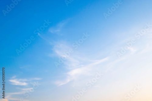 Fototapeta Naklejka Na Ścianę i Meble -  Beautiful blue sky clouds for background.