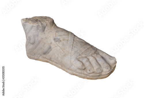 Roman gladiator soldier sandal in marble 