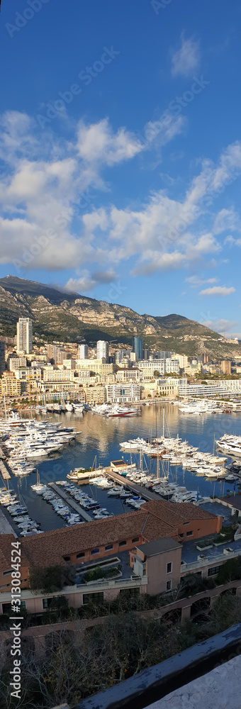 Monaco - Yachthafen  (Panorama)