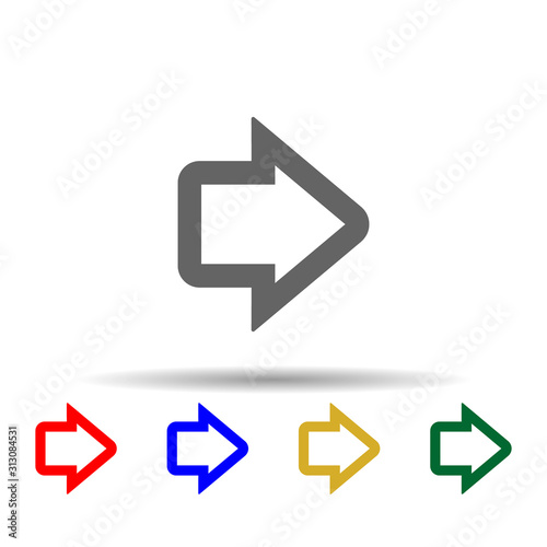 Free Download Arrow multi color style icon. Simple glyph, flat vector of arrows icons for ui and ux, website or mobile application - GFXLoad