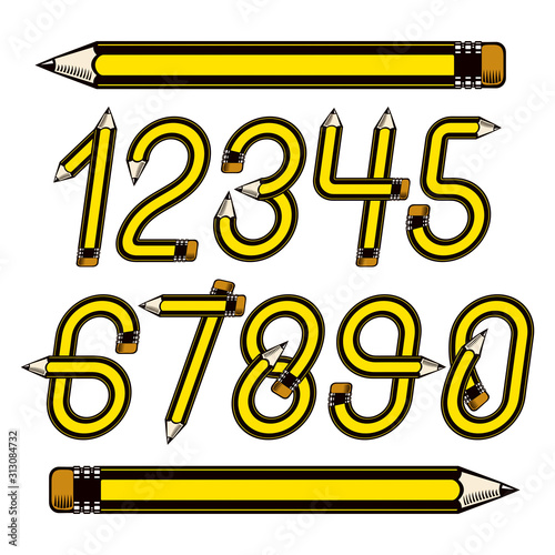 School theme, pencils desig...