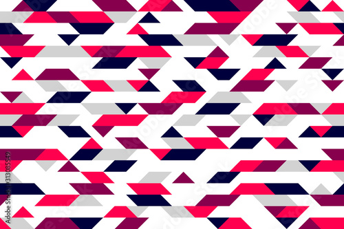 Chaotic abstract mosaic vector seamless background, geometric tiling pattern, interior design element or wallpaper, wrapping paper or web design.