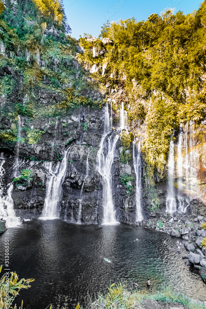 Cascade de Grand-Galet, rivière Langevin, île de La Réunion Cascade de Grand-Galet, rivière Langevin, île de La Réunion