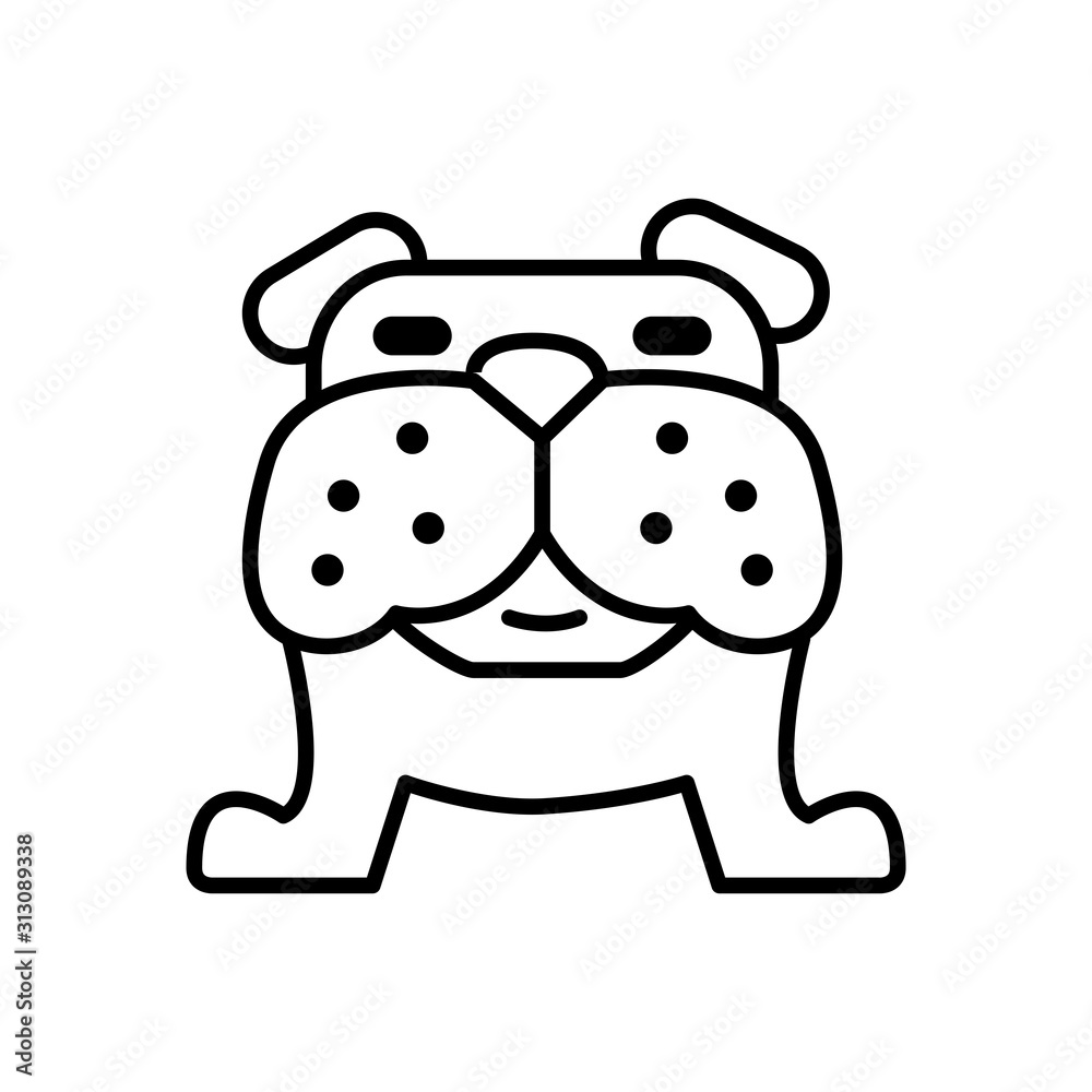 Dog icon vector trendy design