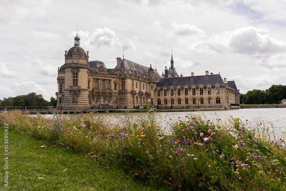 Chantilly old castle in france