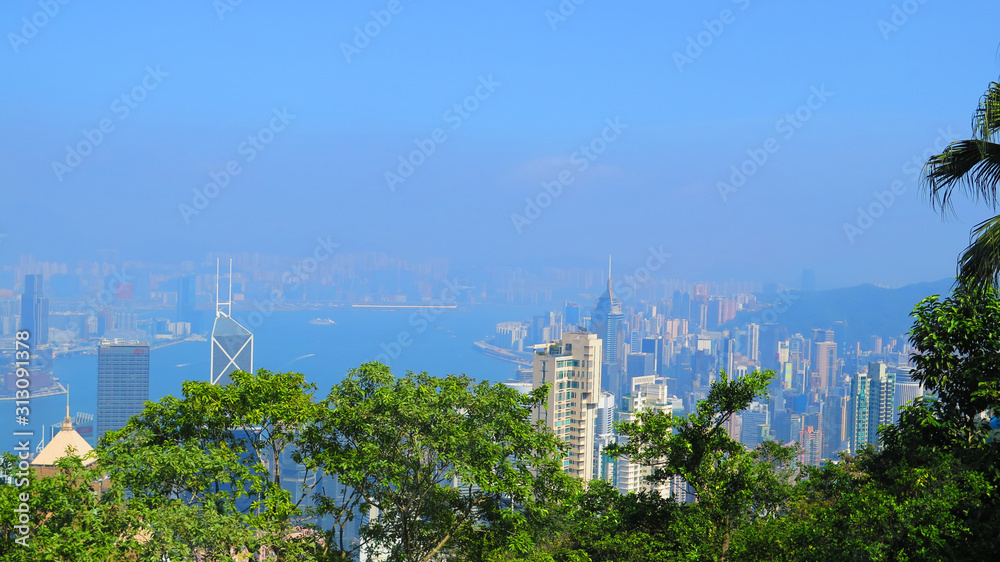 Cityscape on Hong Kong Island