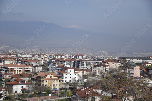 panoramic view of denizli city