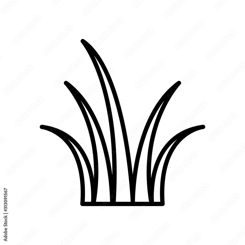Grass icon vector trendy design Grass icon vector trendy design