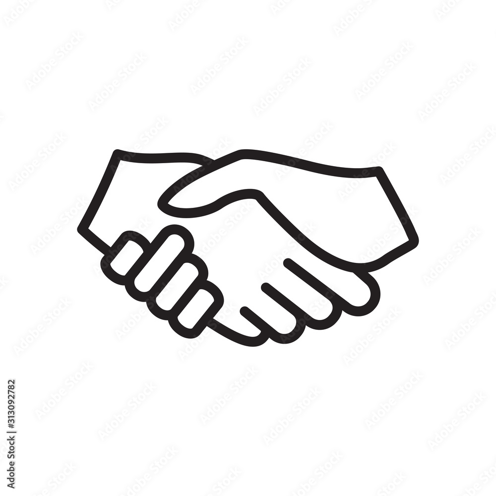 Hand Shake icon vector trendy design Hand Shake icon vector trendy design