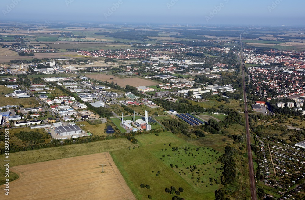 Greifswald, Gewerbe - und Industriegebiet Helmshäger Berg 2014