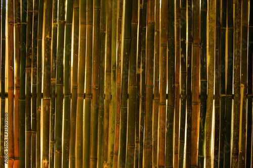 bamboo wall background , outdoor Chiangmai  Thailand