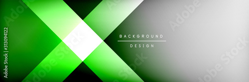 Abstract background - squares and lines composition created with lights and shadows. Technology or business digital template