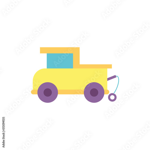 Isolated truck toy vector design