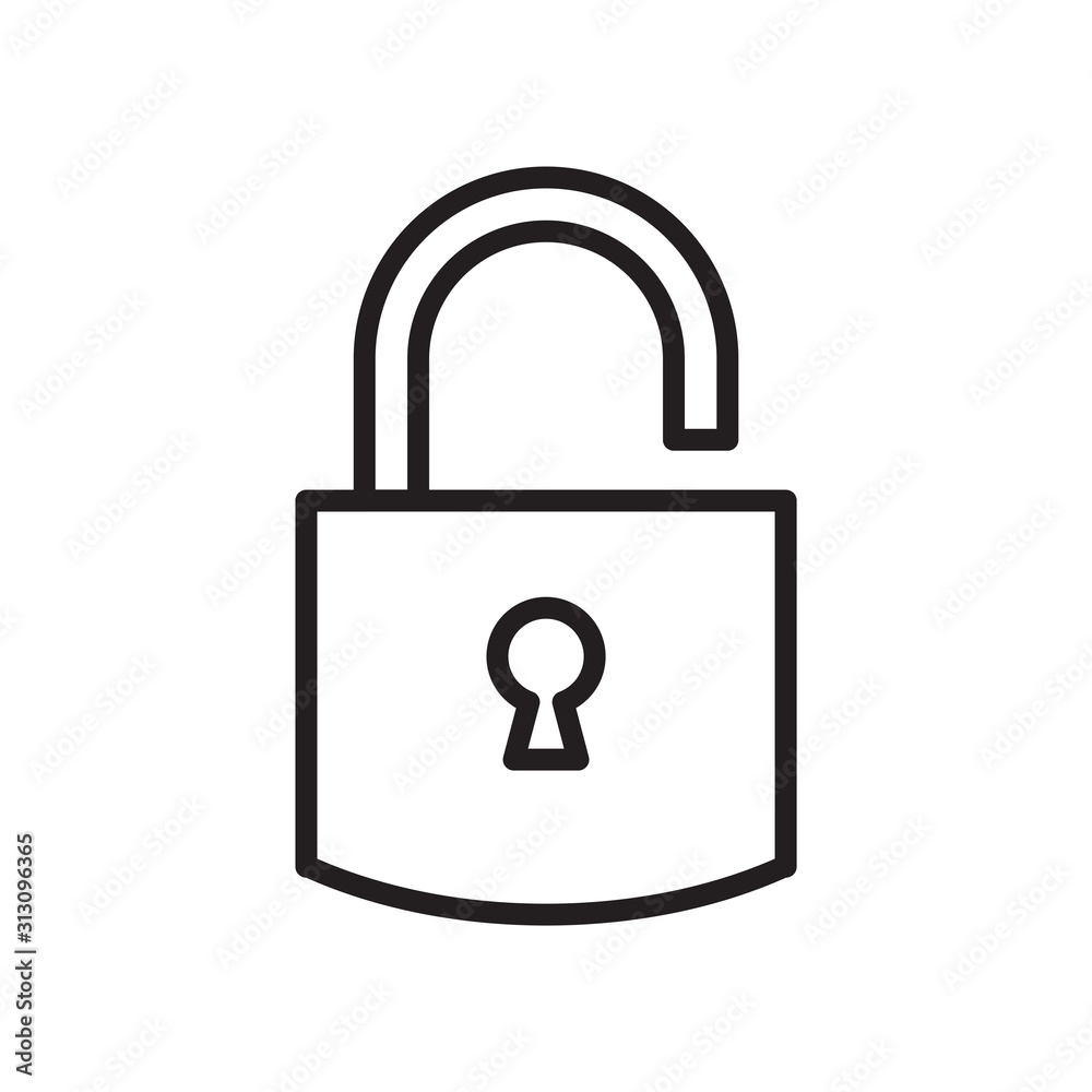 Padlock icon vector trendy design Padlock icon vector trendy design