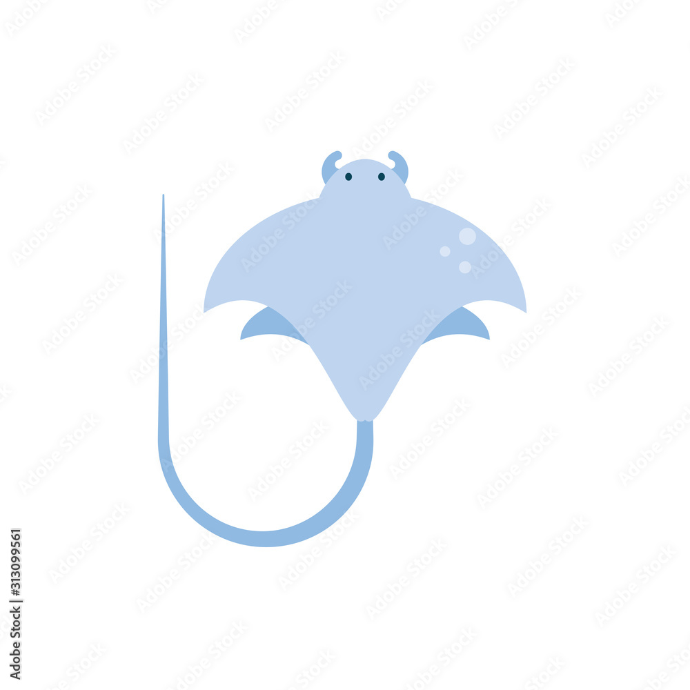 Isolated stingray animal vector design Isolated stingray animal vector design