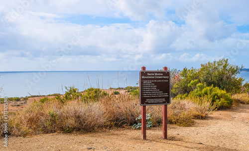 Принти на полотні Santa Monica Mountains Conservancy Overlooking the Sea