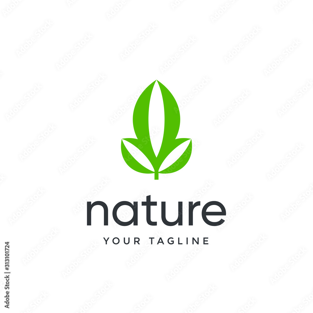 leaf logo design vector for nature symbol template editable leaf logo design vector for nature symbol template editable