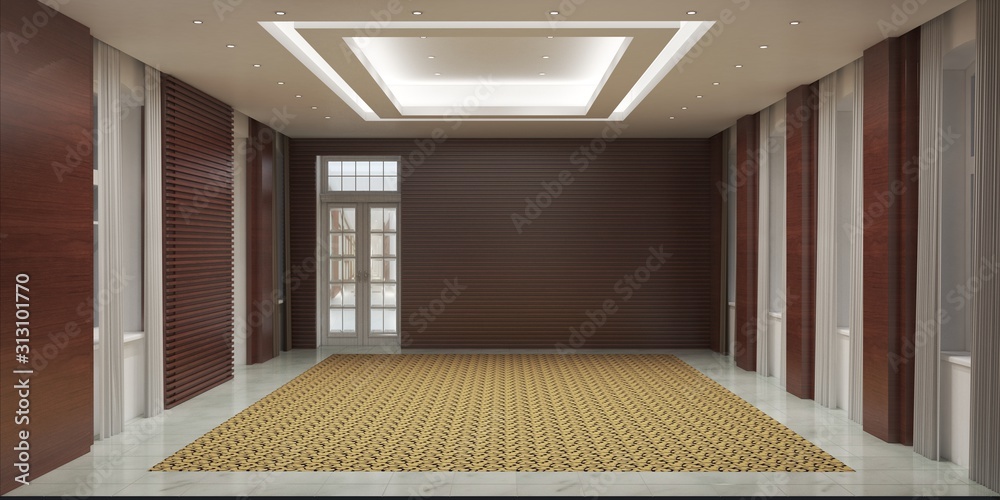 Fototapeta premium empty room, interior visualization, 3D illustration
