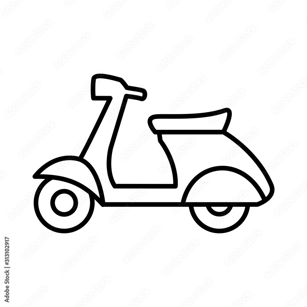 Scooter icon vector trendy design