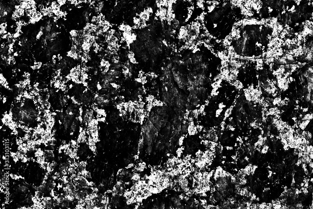 Black and white mineral texture. Grain and noise design background for graphic design. Black and white mineral texture. Grain and noise design background for graphic design.