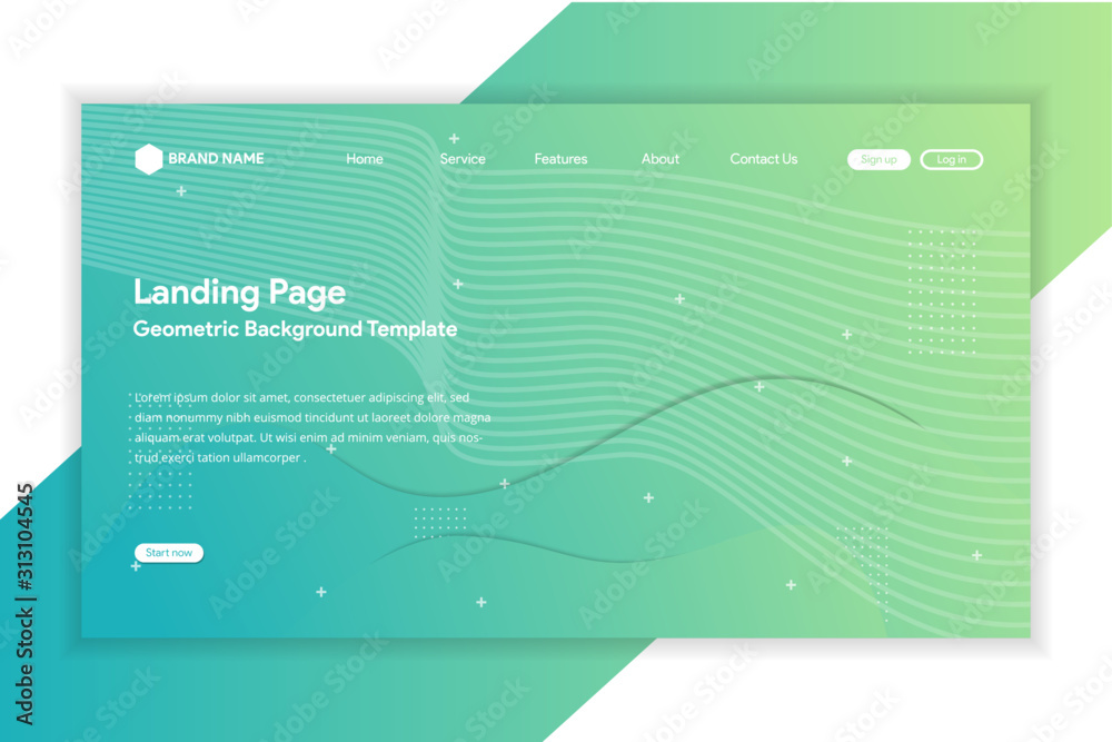 Landing Page Templates for Finance, Investment, Accounting, Growth Economics, Technology, Business, and Marketing. green color, geometric line Landing Page Templates for Finance, Investment, Accounting, Growth Economics, Technology, Business, and Marketing. green color, geometric line