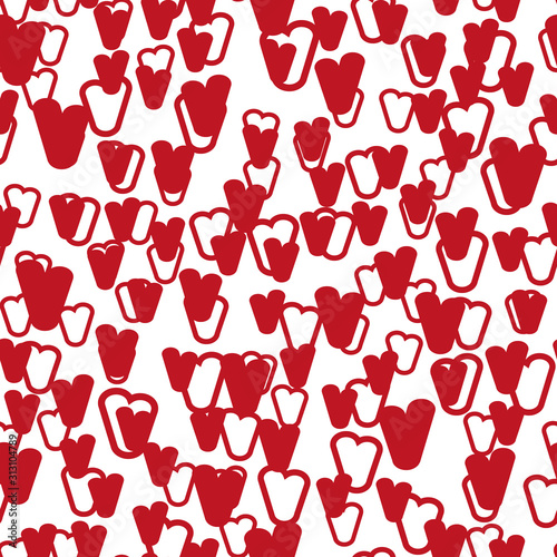 Valentine's day. Seamless p...