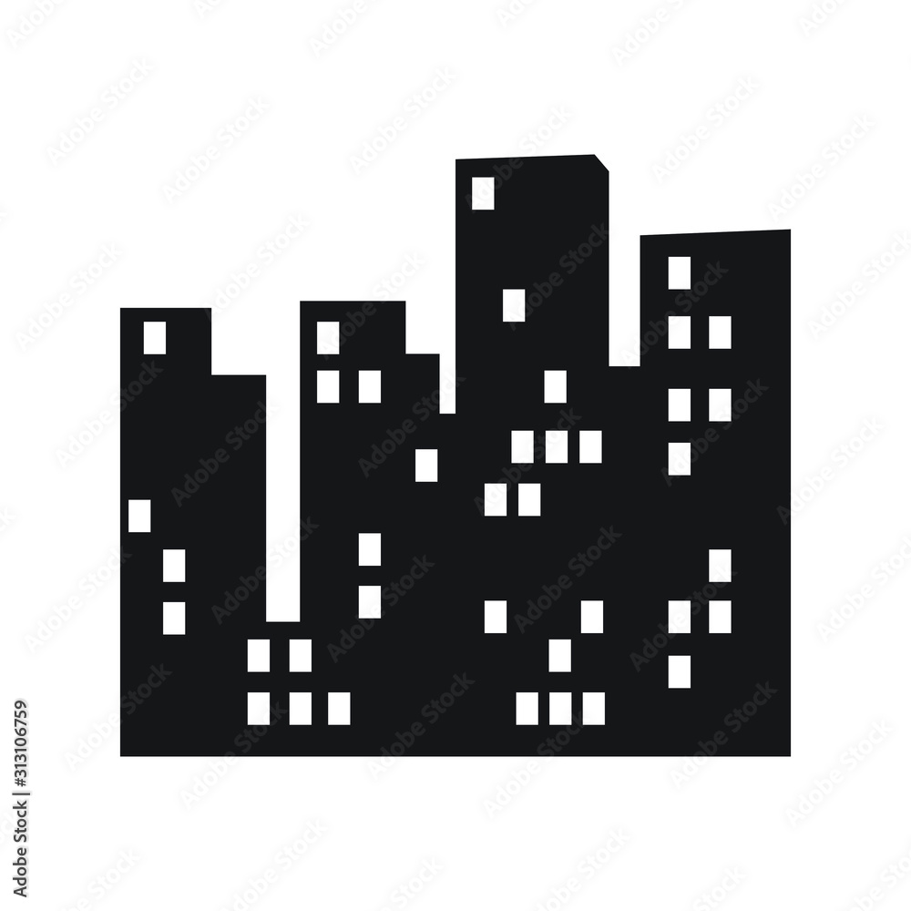 City silhouette vector symbol skyline