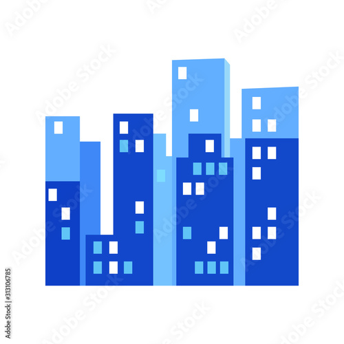 city abstract background vector emoji silhouette