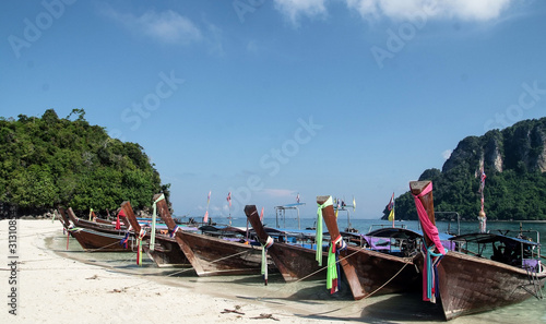  Passenger fishing boat For tourists in the Thai sea
