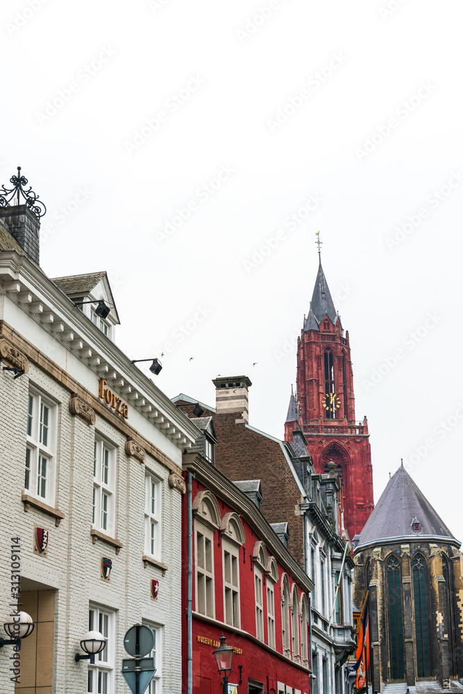 MAASTRICHT, THE NETHERLANDS - june 10, 2018:Traditional Cathedral building in Maastricht, Netherlands.