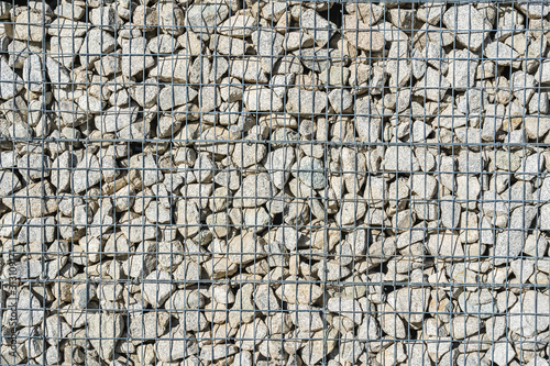 Quadro em tela Wall made by caged stones