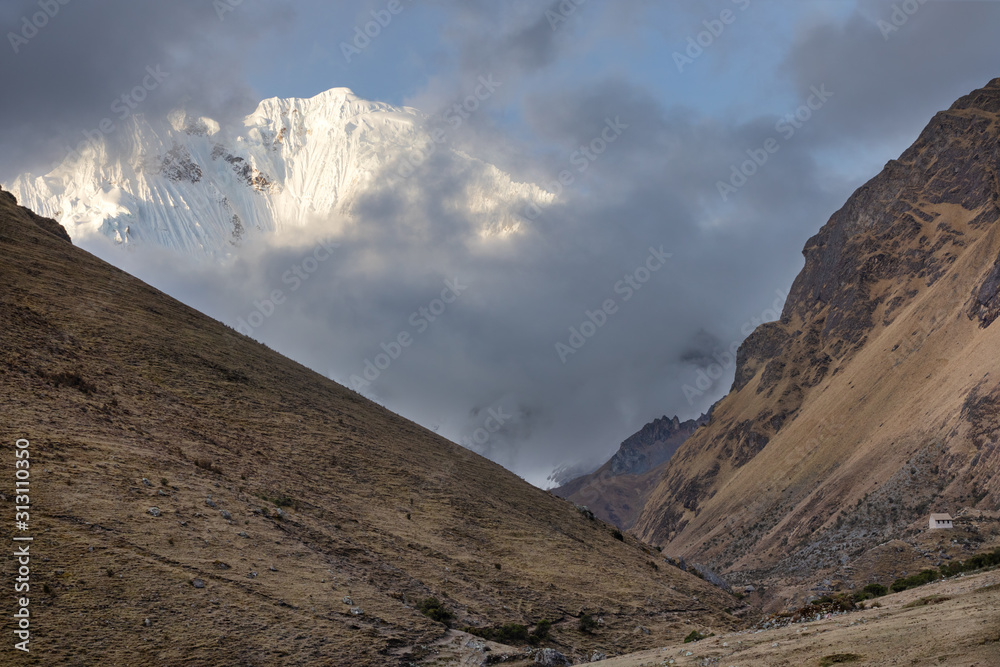 Salkantay mountain is the highest peak in Vilcabamba mountain range. Andes, Peru. Salkantay mountain is the highest peak in Vilcabamba mountain range. Andes, Peru.