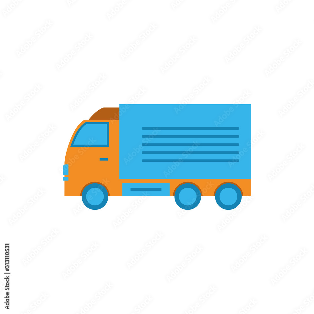 Isolated delivery truck vector design Isolated delivery truck vector design
