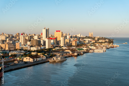 Maputo downtown cityscape, capital city of Mozambique,